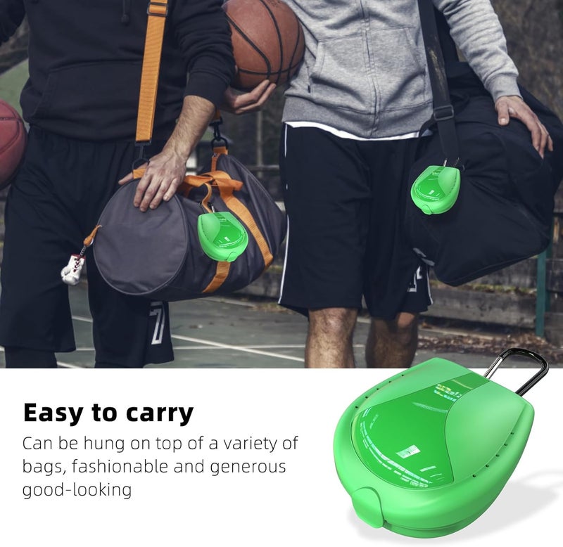BVN Mouthguard Case Sports, Specialized Football and Basketball Mouthguard Cases, Students, Adults and Seniors Universal Sports Green - Image 3